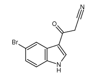 3-(5-BROMOINDOL-3-YL)-3-OXOPROPANENITRILE结构式