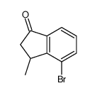 4-溴-3-甲基-2,3-二氢-1H-茚-1-酮结构式