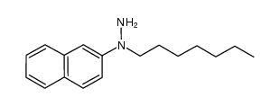 N-heptyl-N-(naphthalen-2-yl)hydrazine Structure