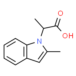 (R)-A,2-DIMETHYL-1H-INDOLE-1-ACETIC ACID结构式