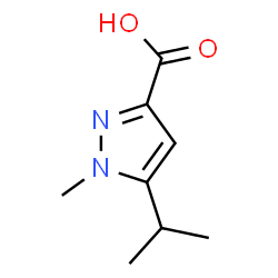 5-ISOPROPYL-1-METHYL-1H-PYRAZOLE-3-CARBOXYLICACID Structure