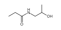 N-(2-hydroxypropyl)propionamide结构式