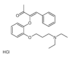 3-Buten-2-one, 3-(2-(3-(diethylamino)propoxy)phenoxy)-4-phenyl-, hydro chloride, (Z)-结构式