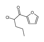1-Pentanone, 2-chloro-1-(2-furanyl)- (9CI) Structure