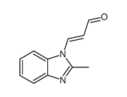 2-Propenal,3-(2-methyl-1H-benzimidazol-1-yl)-(9CI) structure