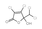 3,4-dichloro-5-(dichloromethyl)-5-hydroxy-furan-2-one Structure