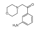 1-(3-aminophenyl)-2-morpholino-ethanone结构式