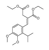 Diethyl (2E)-2-(2-isopropyl-3,4-dimethoxybenzylidene)succinate结构式