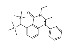 N,N-diethyl-2-(N-phenylamino)-6-[bis(trimethylsilyl)methyl]benzamide Structure