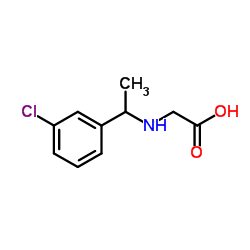 N-[1-(3-Chlorophenyl)ethyl]glycine结构式