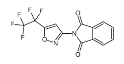 2-[5-(1,1,2,2,2-pentafluoroethyl)-1,2-oxazol-3-yl]isoindole-1,3-dione结构式