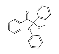 2-methoxy-1,2-diphenyl-2-(phenylthio)ethanone结构式