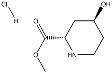 (2S,4S)-Methyl 4-hydroxypiperidine-2-carboxylate hydrochloride Structure