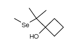 1-(2-(methylselanyl)propan-2-yl)cyclobutanol结构式