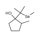 2-methyl-1-(2-(methylselanyl)propan-2-yl)cyclopentanol结构式