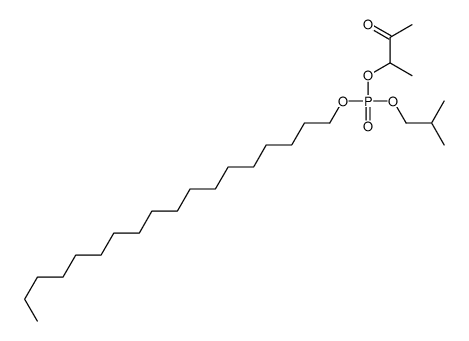 2-methylpropyl octadecyl 3-oxobutan-2-yl phosphate Structure