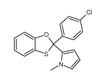 2-(2-(4-chlorophenyl)benzo[d][1,3]oxathiol-2-yl)-1-methyl-1H-pyrrole Structure