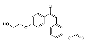 acetic acid,2-[4-(1-chloro-2-phenylethenyl)phenoxy]ethanol结构式