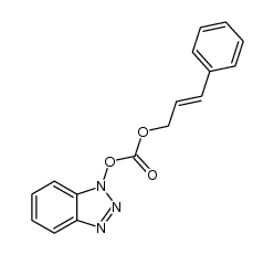 1-(cinnamyloxycarbonyloxy)benztriazole结构式