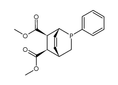 dimethyl 2-syn-phenyl-2-phosphabicyclo[2.2.2]oct-5-ene-7,8-dicarboxylate结构式