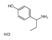 4-(1-aminopropyl)phenol hydrochloride structure