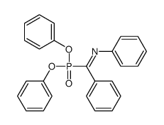 1-diphenoxyphosphoryl-N,1-diphenylmethanimine Structure