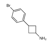 3-(4-溴苯基)环丁胺结构式