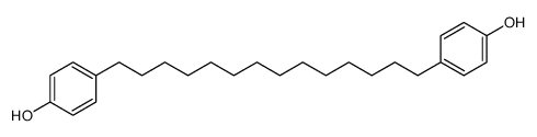 4-[14-(4-hydroxyphenyl)tetradecyl]phenol Structure