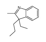 3-ethyl-2-methyl-3-propylindole结构式