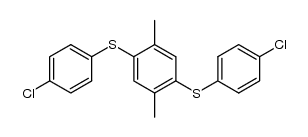 2,5-bis(4-chlorophenylthio)-1,4-dimethylbenzene结构式