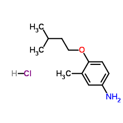 3-Methyl-4-(3-methylbutoxy)aniline hydrochloride (1:1) Structure