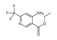 ethyl 4-amino-6-(trifluoromethyl)pyridine-3-carboxylate结构式