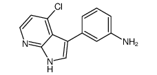 3-(4-Chloro-1H-pyrrolo[2,3-b]pyridin-3-yl)aniline Structure