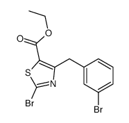 ethyl 2-bromo-4-[(3-bromophenyl)methyl]-1,3-thiazole-5-carboxylate Structure