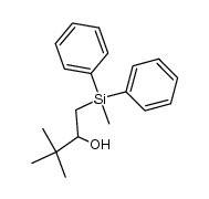 1-(methyldiphenylsilyl)-3,3-dimethyl-2-butanol结构式