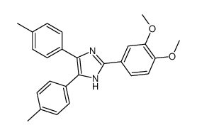 2-(3,4-dimethoxyphenyl)-4,5-bis(4-methylphenyl)-1H-imidazole Structure