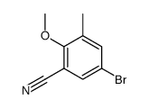 5-bromo-2-methoxy-3-methylbenzonitrile结构式