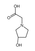 (R)-(3-HYDROXYPYRROLIDIN-1-YL)-ACETIC ACID Structure