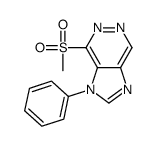 4-methylsulfonyl-3-phenylimidazo[4,5-d]pyridazine结构式