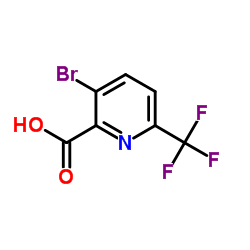 3-Bromo-6-(trifluoromethyl)pyridine-2-carboxylic acid structure