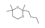 2-butyl-2,4,4-trimethyl-1,3-dioxa-2-silacyclohexane Structure