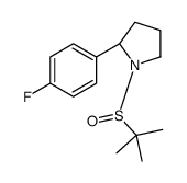 (S)-1-((S)-tert-butylsulfinyl)-2-(4-fluorophenyl)pyrrolidine Structure