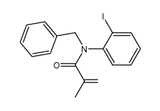 N-benzyl-N-(2-iodophenyl)methacrylamide Structure