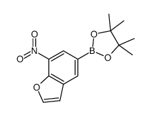 4,4,5,5-tetramethyl-2-(7-nitrobenzofuran-5-yl)-1,3,2-dioxaborolane Structure