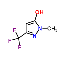 1-Methyl-3-(trifluoromethyl)-1H-pyrazol-5-ol Structure