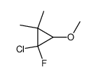 1-chloro-1-fluoro-3-methoxy-2,2-dimethyl-cyclopropane结构式