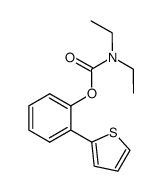 2-(thiophen-2-yl)phenyl diethylcarbamate Structure