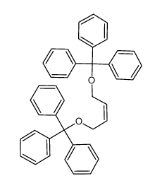 cis-1,4-bis-(O-trityl)but-2-ene Structure