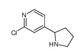 2-Chloro-4-(2-pyrrolidinyl)pyridine Structure