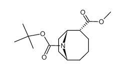 (1R,2R,6R)-9-Aza-bicyclo[4.2.1]nonane-2,9-dicarboxylic acid 9-tert-butyl ester 2-methyl ester Structure
